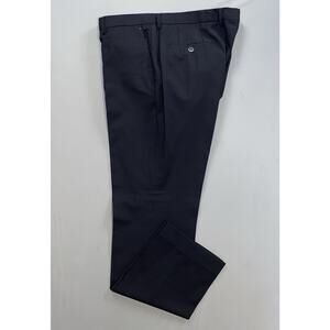 Hugo Boss Genesis2 Flat Front Wool Dress Pants, Slacks. Black, Men's 38X32.5 EUC